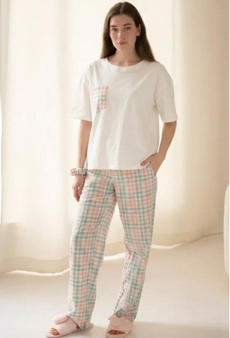 Пижама женская вареный хлопок LoomLine 13-67CK