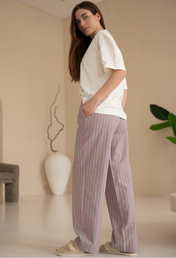 Пижама женская вареный хлопок LoomLine 13-67GL фото