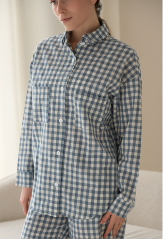 Пижама женская вареный хлопок LoomLine 13-10BK