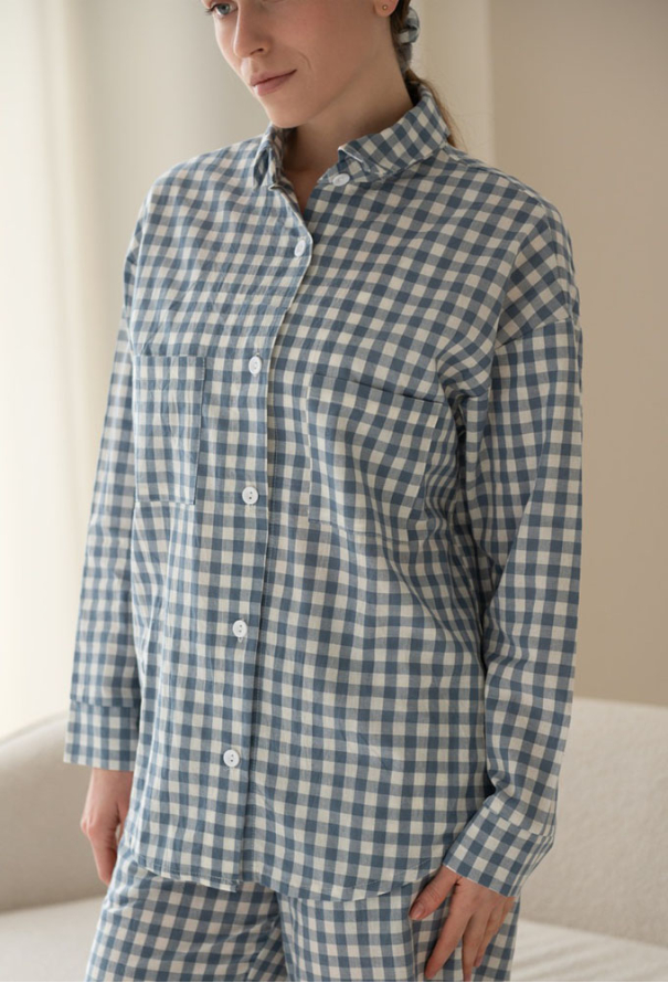 Піжама жіноча варена бавовна LoomLine 13-10BK фото