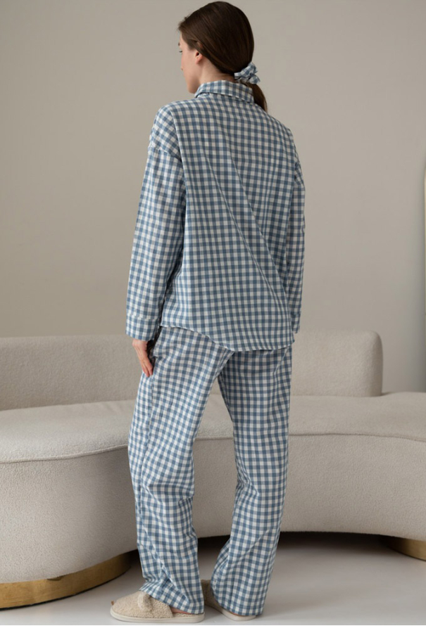 Піжама жіноча варена бавовна LoomLine 13-10BK фото