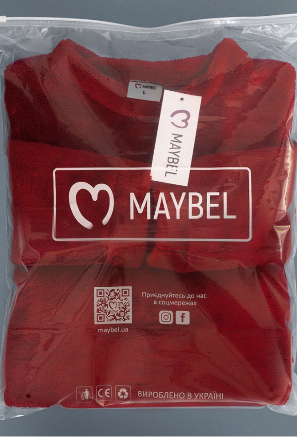 Пижама женская махровая Maybel 301-1815 фото