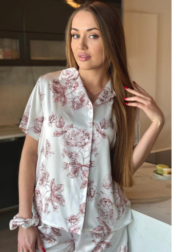 Піжама жіноча шовкова Maybel 7021-4053