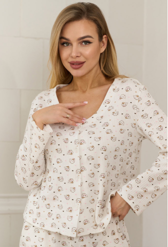 Пижама женская интерлок рубчик Хрум Mi-Mi 12-46