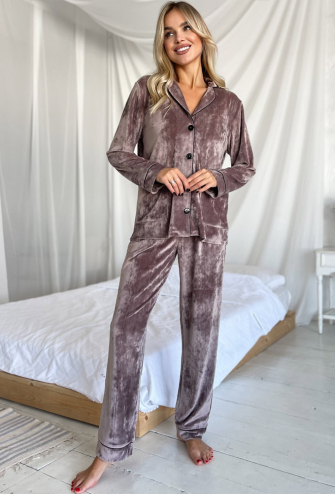 Пижама женская велюровая Mi-Mi 12-28MCHK