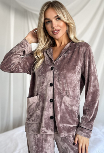 Пижама женская велюровая Mi-Mi 12-28MCHK