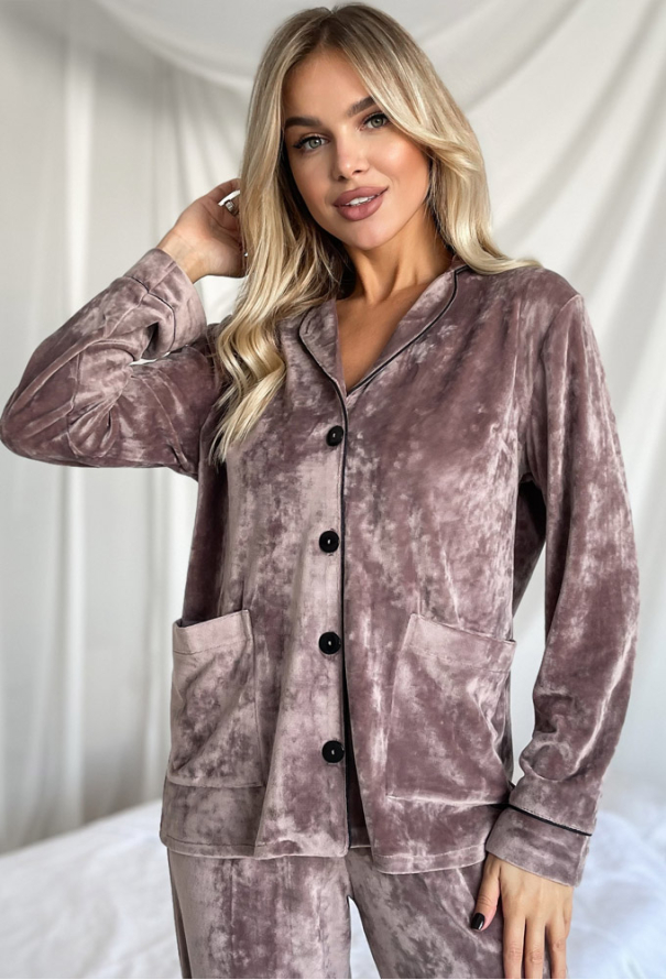 Пижама женская велюровая Mi-Mi 12-28MCHK фото