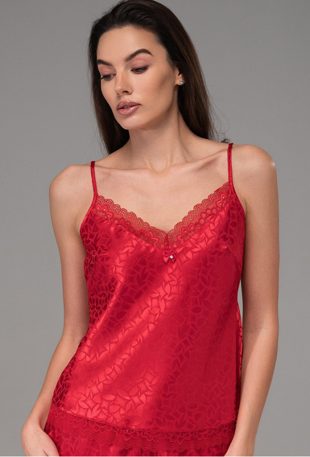 Пижама женская шелковая Joanna Red Mia-Amore 7312-2 фото