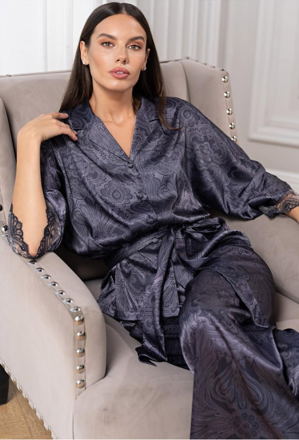 Піжама з натурального шовку Aletta Mia-Amore 4446 фото