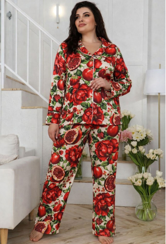 Піжама жіноча шовкова MiaNaGreen П1900