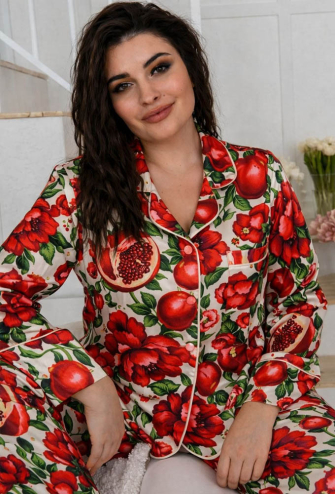 Піжама жіноча шовкова MiaNaGreen П1900