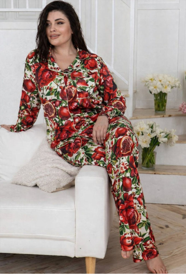 Піжама жіноча шовкова MiaNaGreen П1900 фото