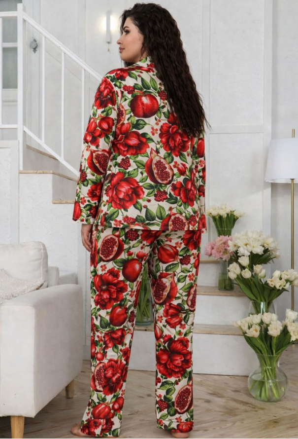 Піжама жіноча шовкова MiaNaGreen П1900 фото