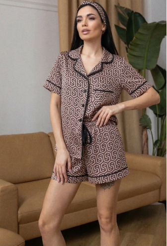 Пижама женская шелковая MiaNaGreen П499