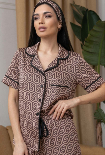 Пижама женская шелковая MiaNaGreen П499