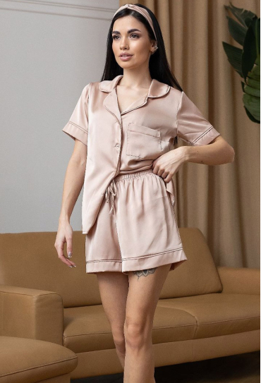 Піжама жіноча шовкова MiaNaGreen Пбж1350