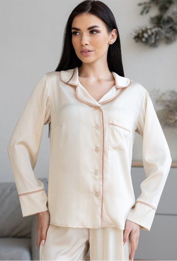 Піжама жіноча шовкова MiaNaGreen Пвм1300 фото