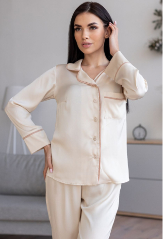 Пижама женская шелковая MiaNaGreen Пвм1300