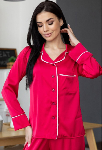 Пижама женская шелковая MiaNaGreen Пм1300