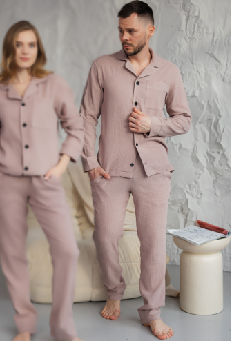 Пижама мужская муслиновая BO.Brand 201133