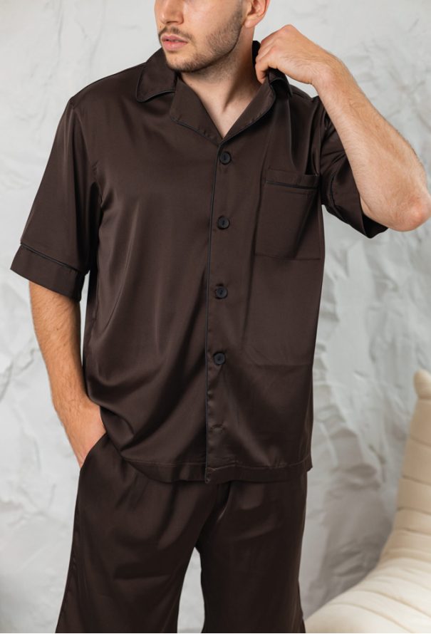 Пижама мужская шелковая BO.Brand 201141 фото