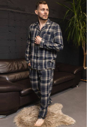 Піжама чоловіча фланелева BO.Brand 201117 Піжама чоловіча фланелева BO.Brand 201117