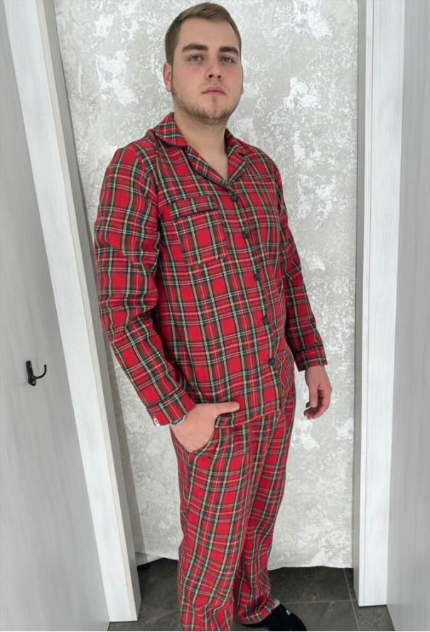 Пижама мужская фланелевая BO.Brand 201119 фото