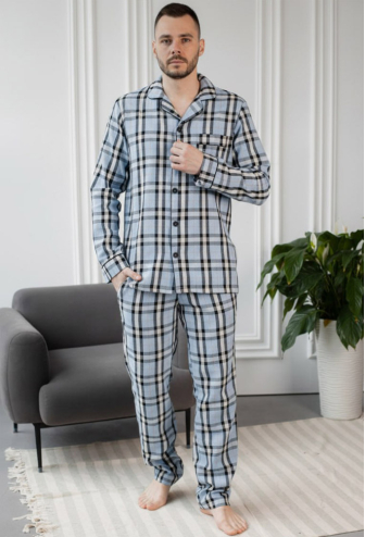Пижама мужская фланелевая BO.Brand 201106-3
