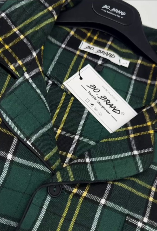 Пижама мужская фланелевая BO.Brand 202000-3 фото