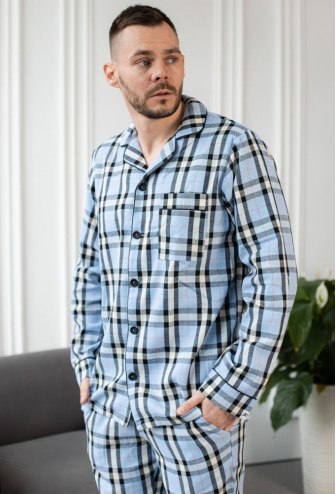Пижама мужская фланелевая BO.Brand 201106