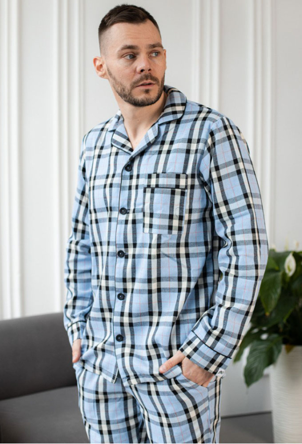 Пижама мужская фланелевая BO.Brand 201106 фото