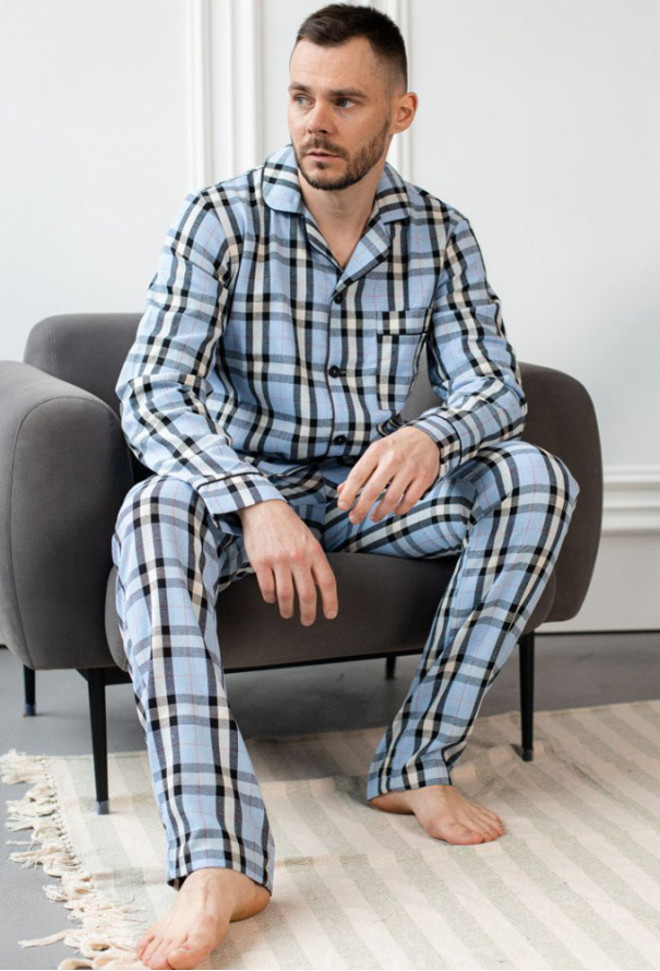 Пижама мужская фланелевая BO.Brand 201106 фото