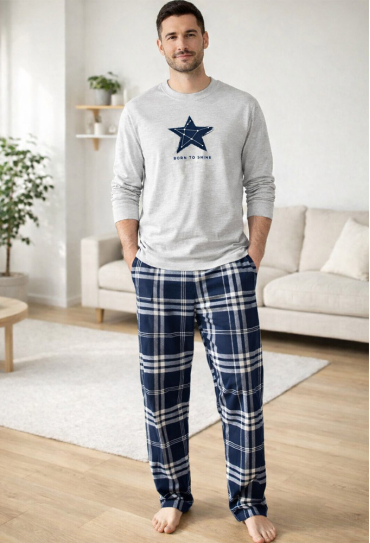 Піжама чоловіча бавовна Born To Shine Cosy TL590