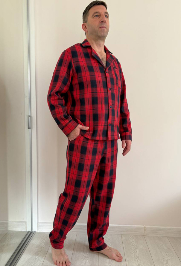 Пижама мужская фланелевая Glen Cosy F221P фото