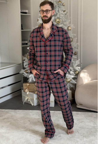 Пижама мужская байковая Oxford Cosy KMW40