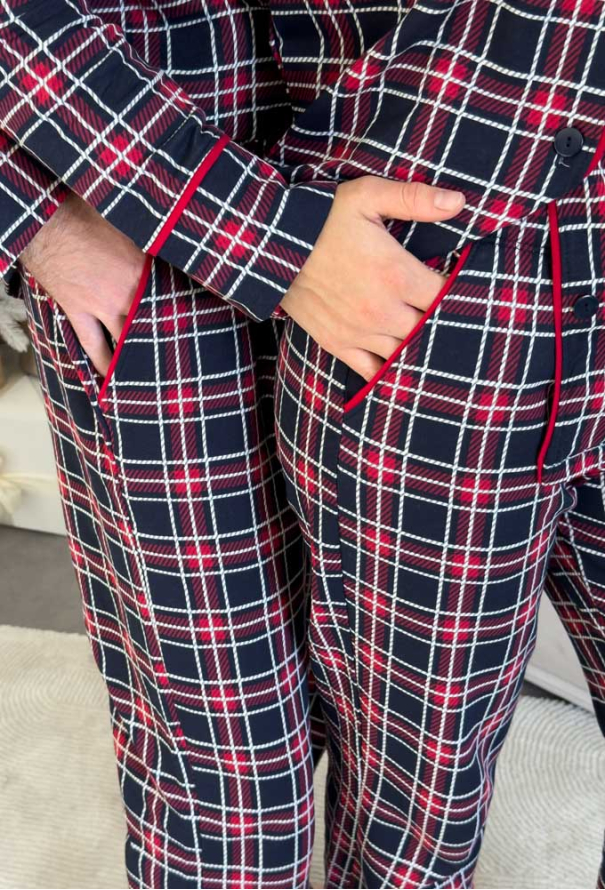 Піжама чоловіча байкова Oxford Cosy KMW40 фото