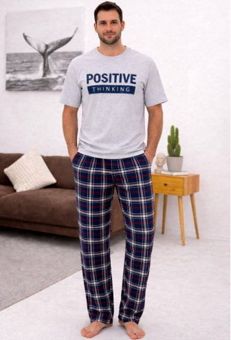 Пижама мужская хлопок Positive Thinking Cosy T350