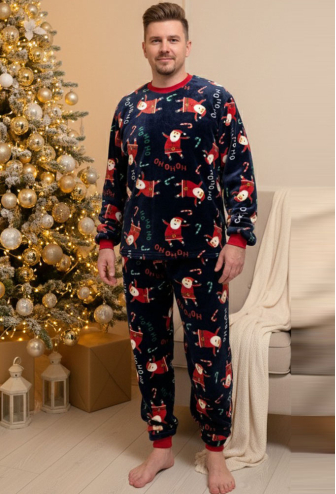 Пижама мужская велсофт Santa Cosy VEL060