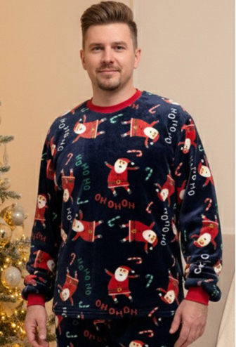 Пижама мужская велсофт Santa Cosy VEL060