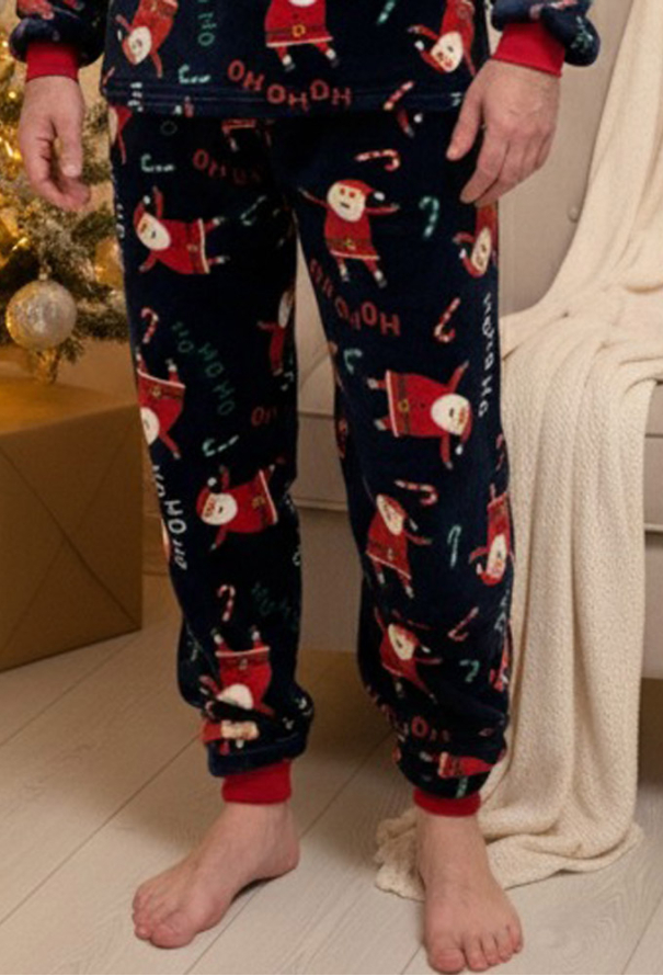 Пижама мужская велсофт Santa Cosy VEL060 фото