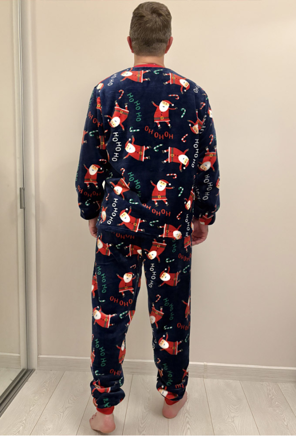 Пижама мужская велсофт Santa Cosy VEL060 фото