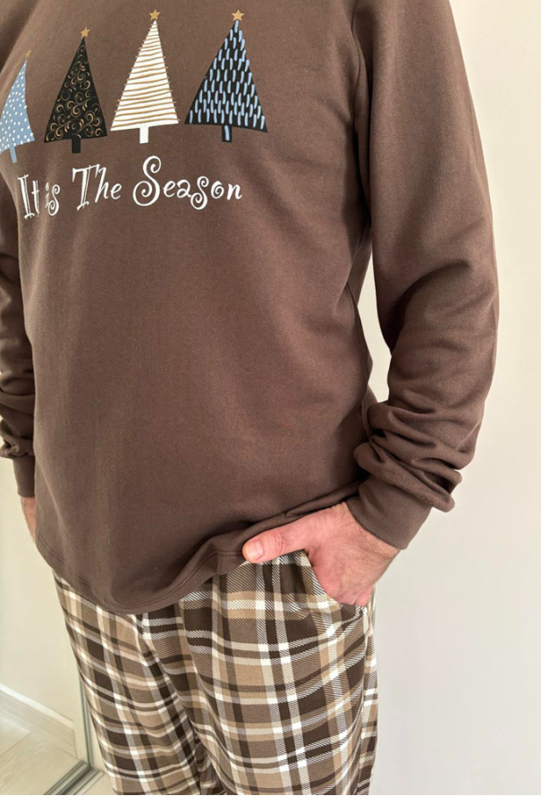 Пижама мужская байковая Святковий Затишок Cosy KMW50 фото