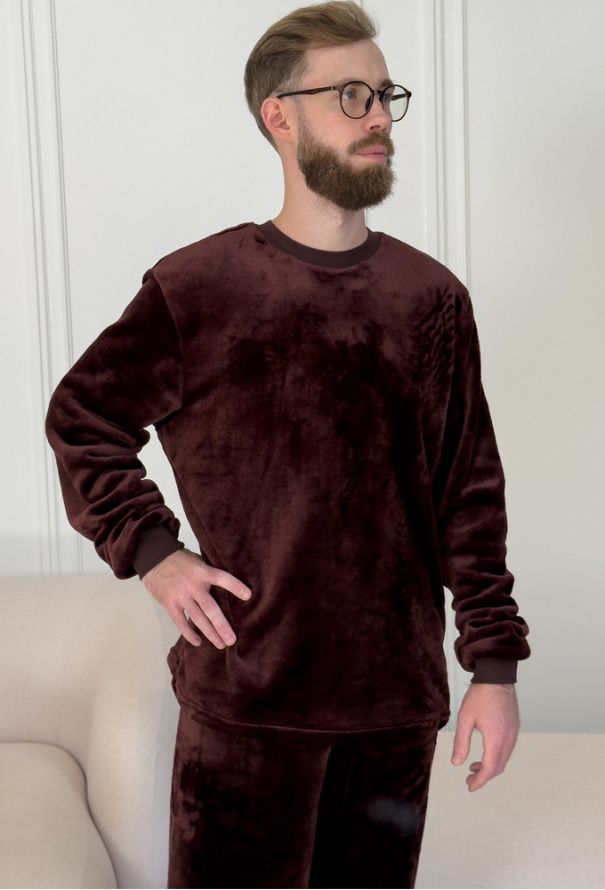 Пижама мужская велсофт Теплик Cosy VEL050 фото