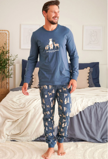 Піжама чоловіча бавовна Doctor Nap PMB.4329