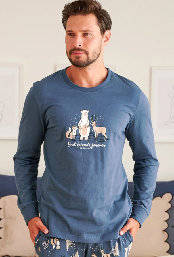 Пижама мужская хлопок Doctor Nap PMB.4329 фото