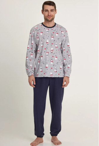 Пижама мужская байковая Bear Club Ellen MPF 0881/02/01