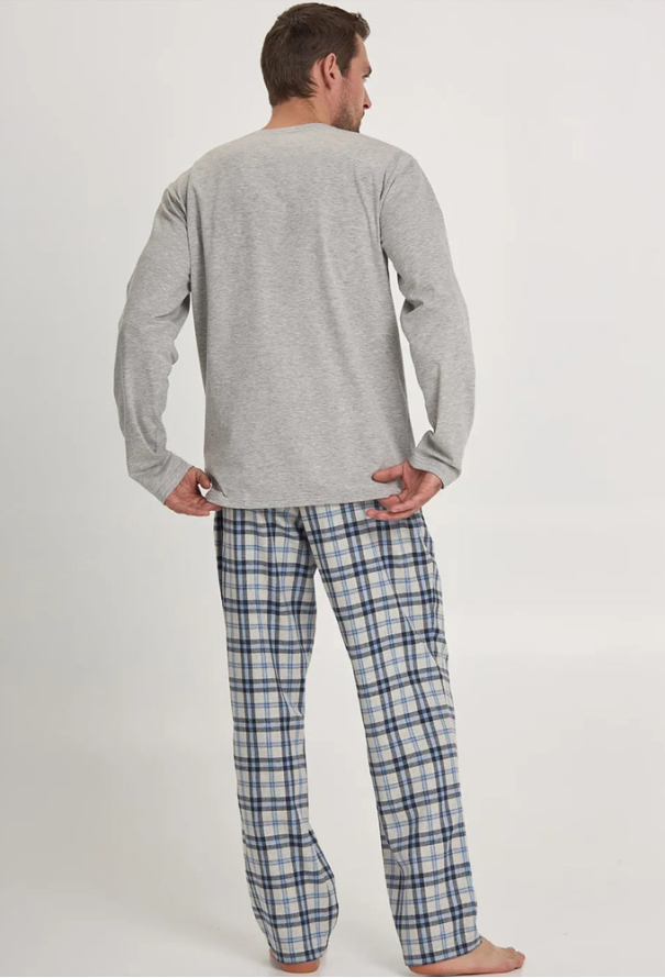 Піжама чоловіча байкова Mare Ellen MPK 0180/05/01 фото