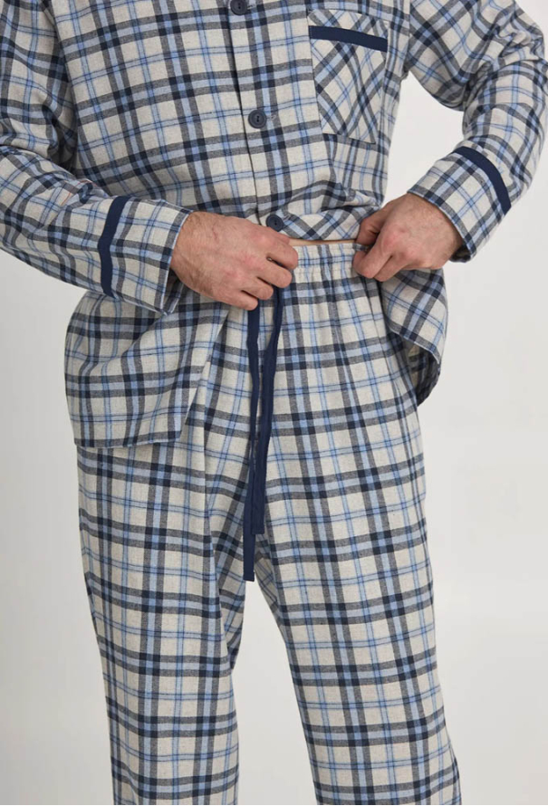 Пижама мужская байковая Mare Ellen MPL 5383/04/01 фото