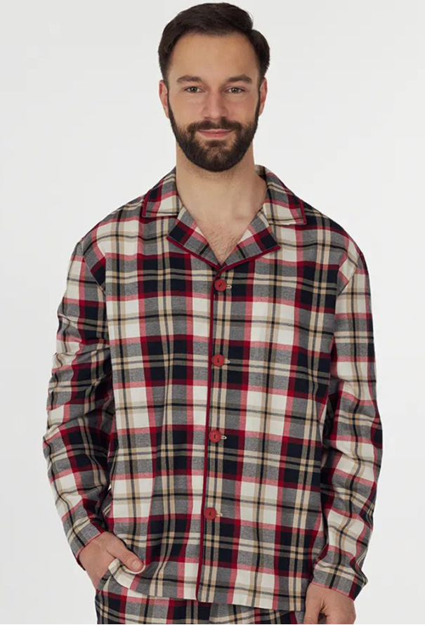 Піжама чоловіча байкова Meirlot Ellen MPL 5383/03/02 фото