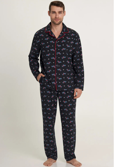 Піжама чоловіча бавовна Snowy Weanther Ellen MPK 5180/04/03